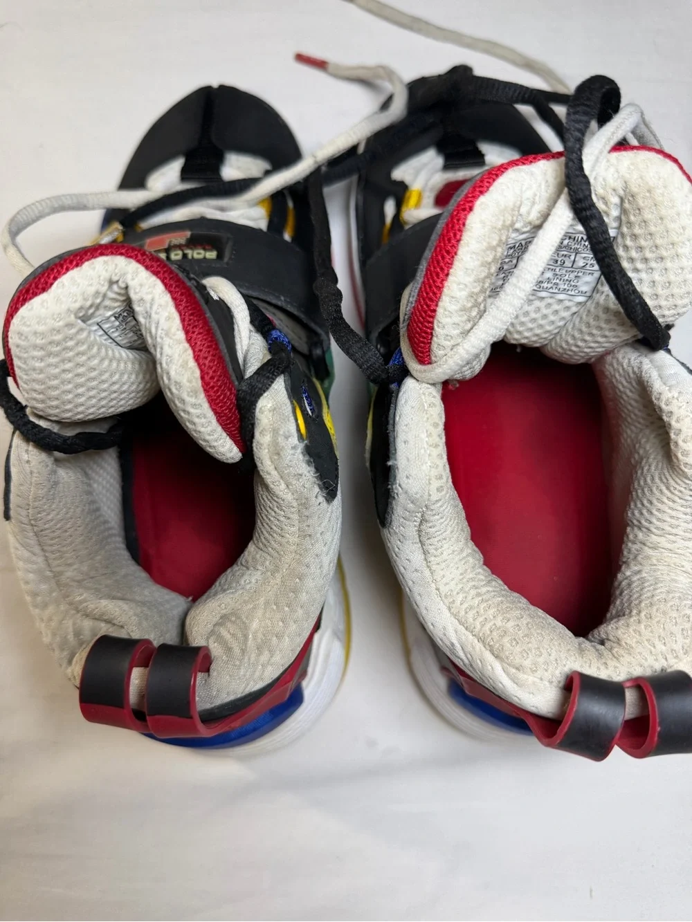 Polo Ralph Lauren Polo Sport PS100 High Top Multi Color Block Sneaker Boy/Mens 6